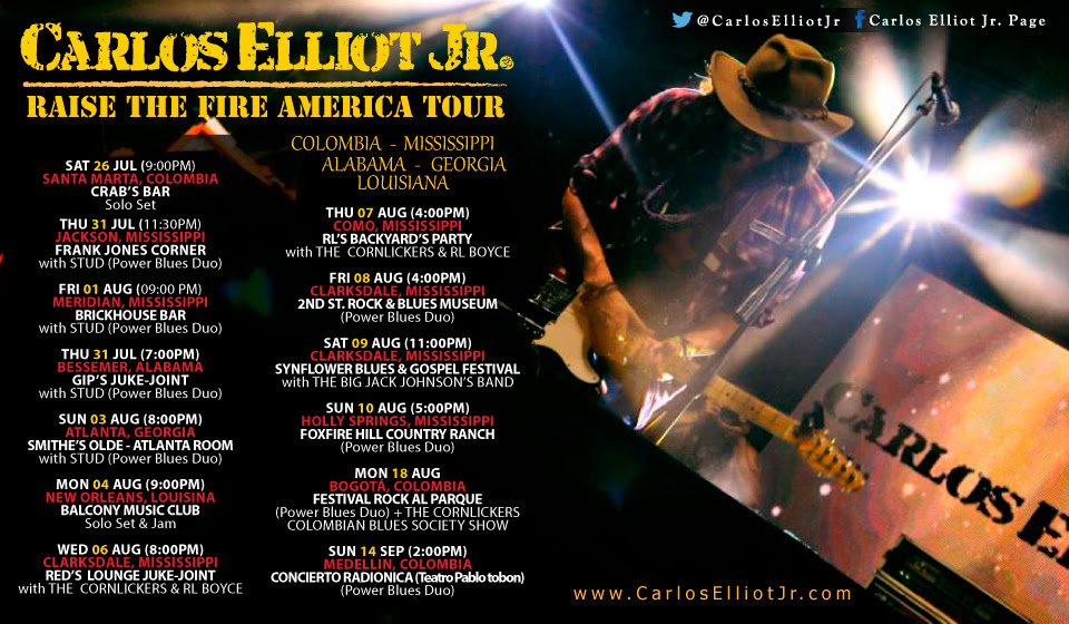 carlos elliot jr gira tour big jack johnson radionica concierto 2014