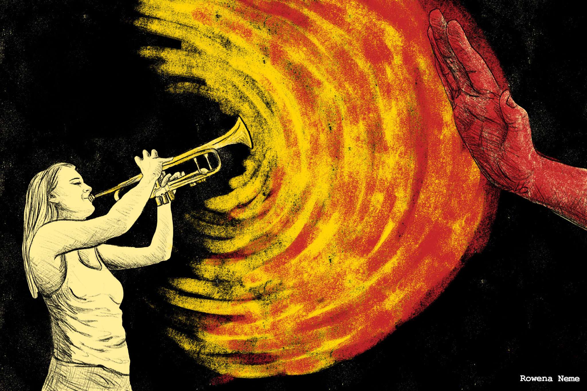 Ilustración por Rowena Neme