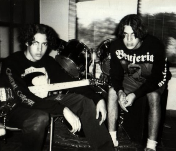 Akelarre, la primera banda de Rafael (izquierda) en Cali (1995-1996).