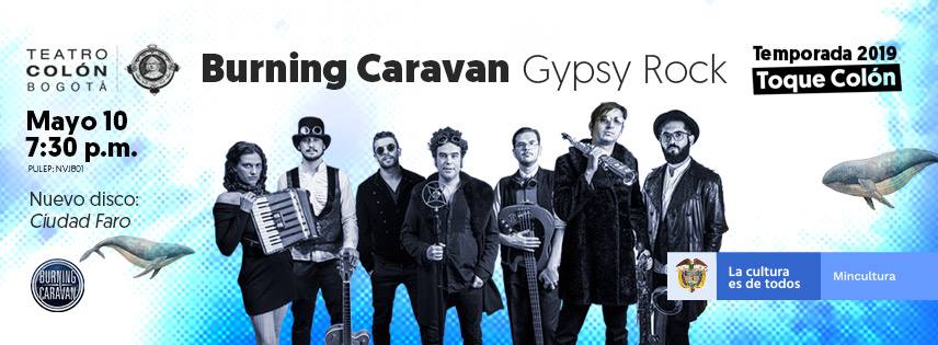 Burning Caravan, foto tomada de facebook.