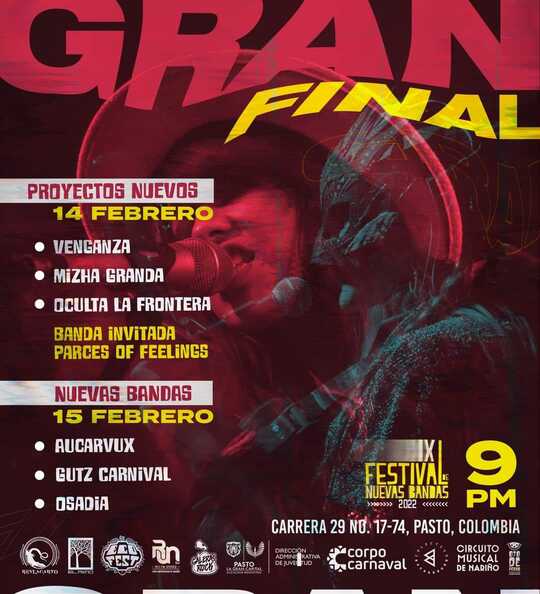 Poster Final Festival de Nuevas Bandas 2022