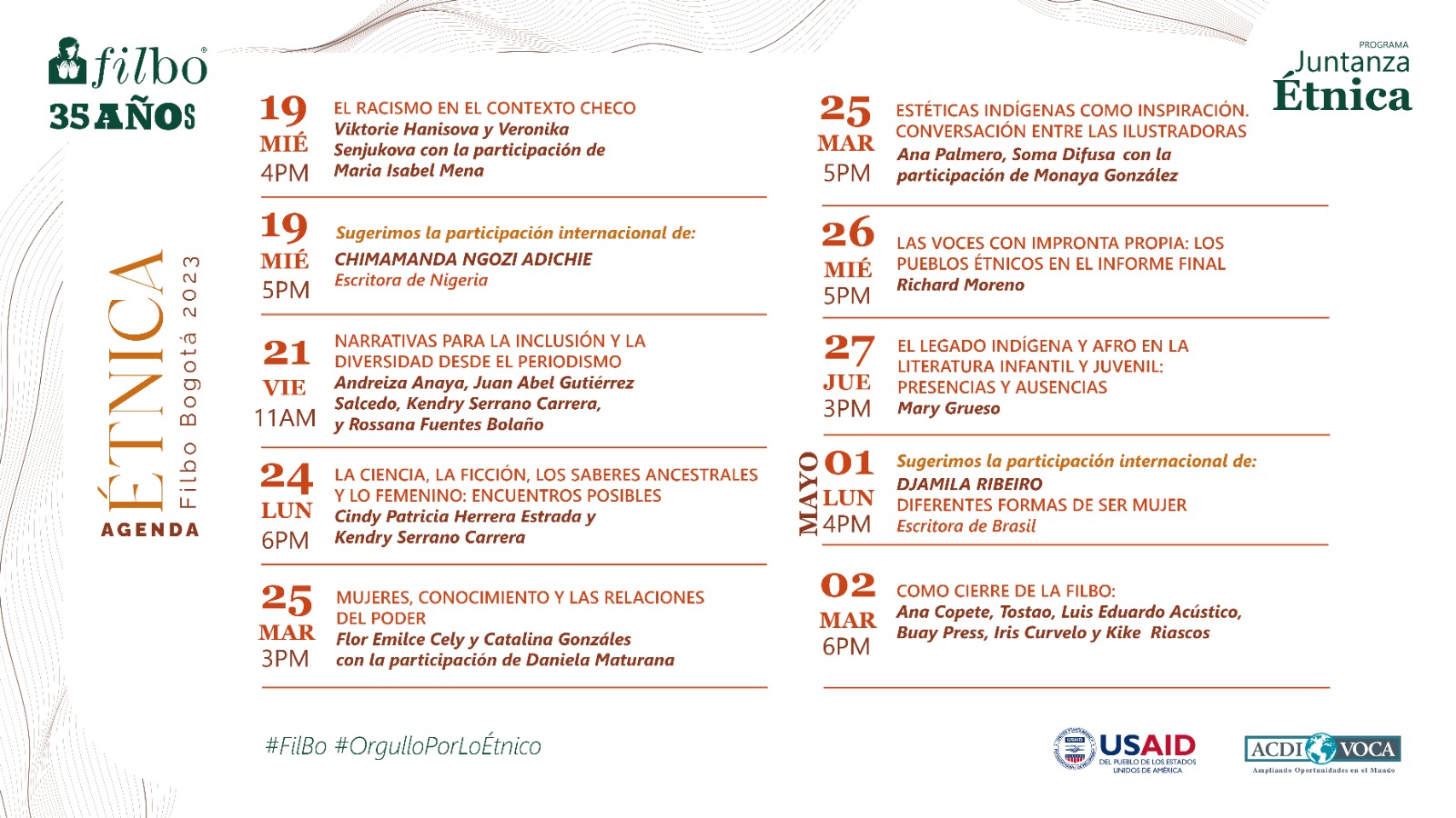 Afro e indígenas en la FilBo 2023