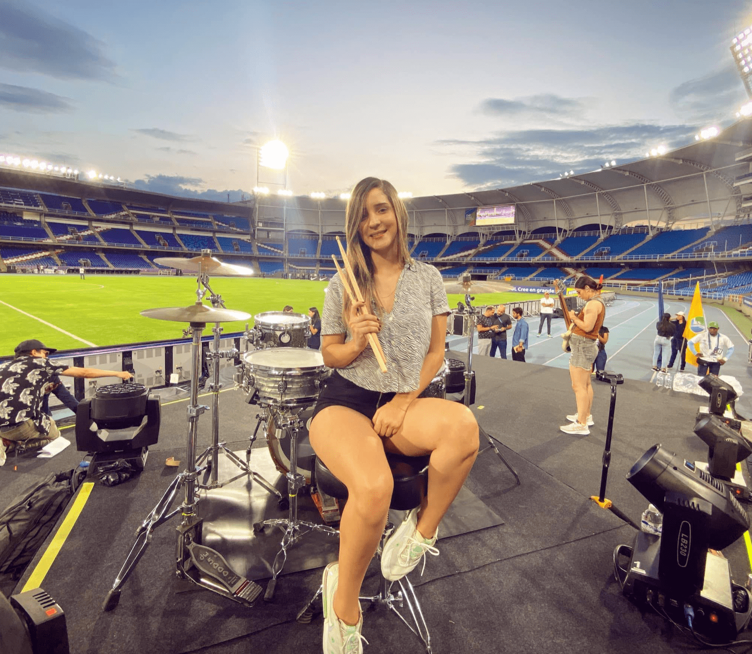 Valen Drummer en prueba de ensayo Copa América Femenina 