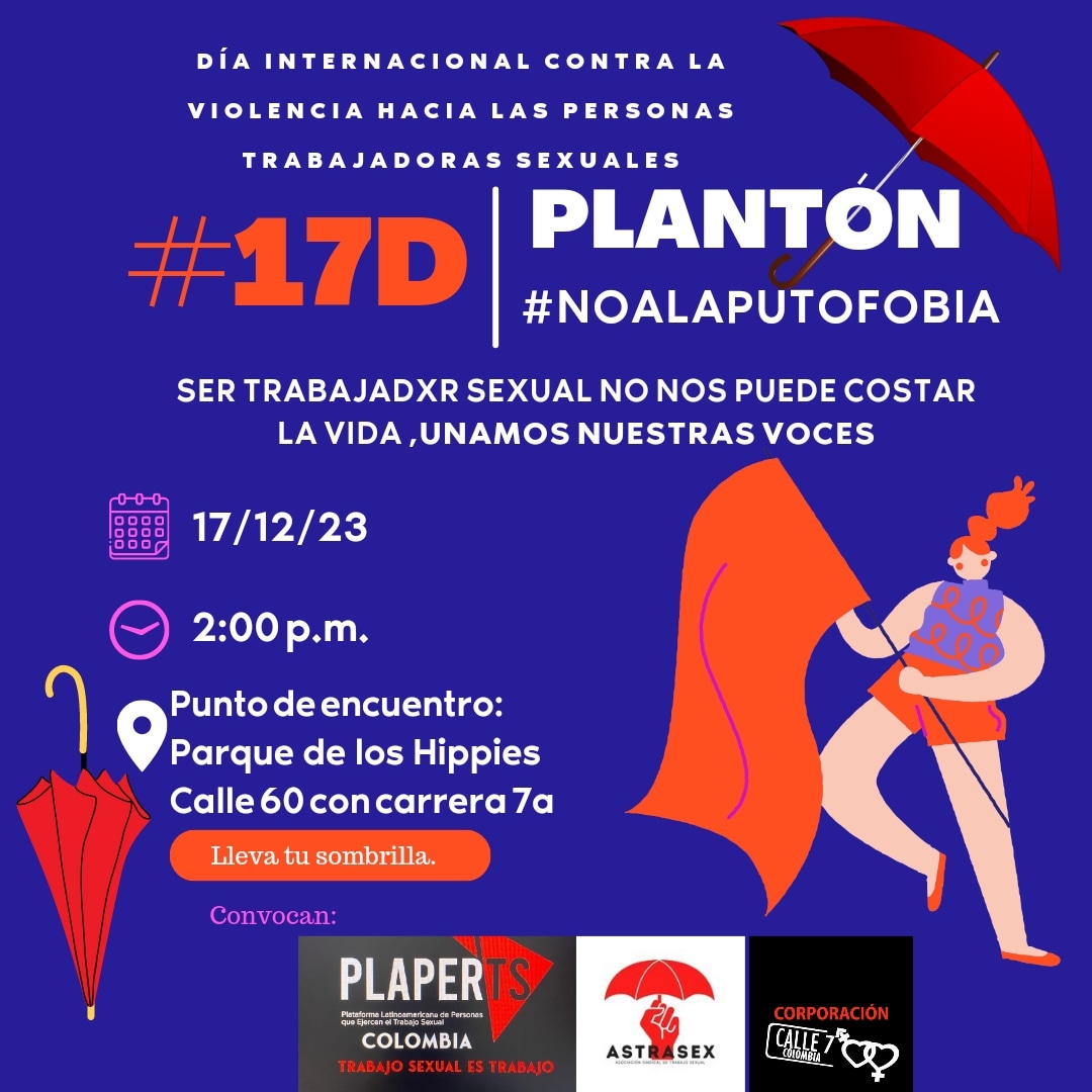 17 de diciembre: Día internacional para la eliminación de las violencias en contra de las trabajadoras sexuales