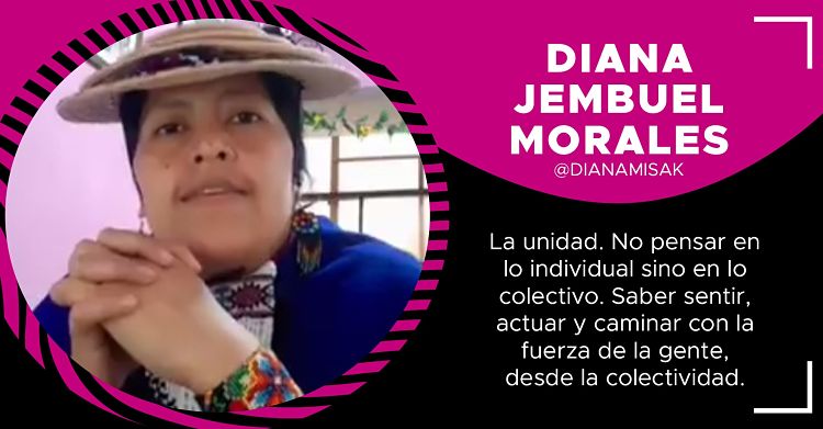 Diana Jembuel Morales Destacada lider del Pueblo Misak del suroccidente del departamento del Cauca Periodista y magister en comunicacion Politica
