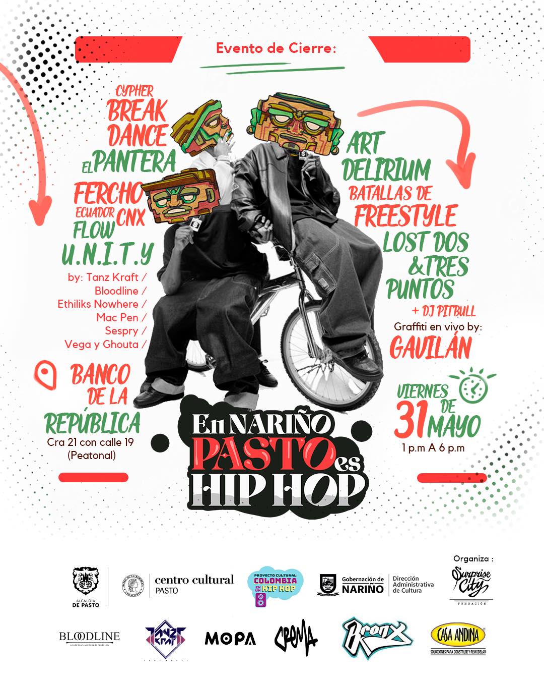 En Nariño, Pasto es Hip Hop 31 MAYO