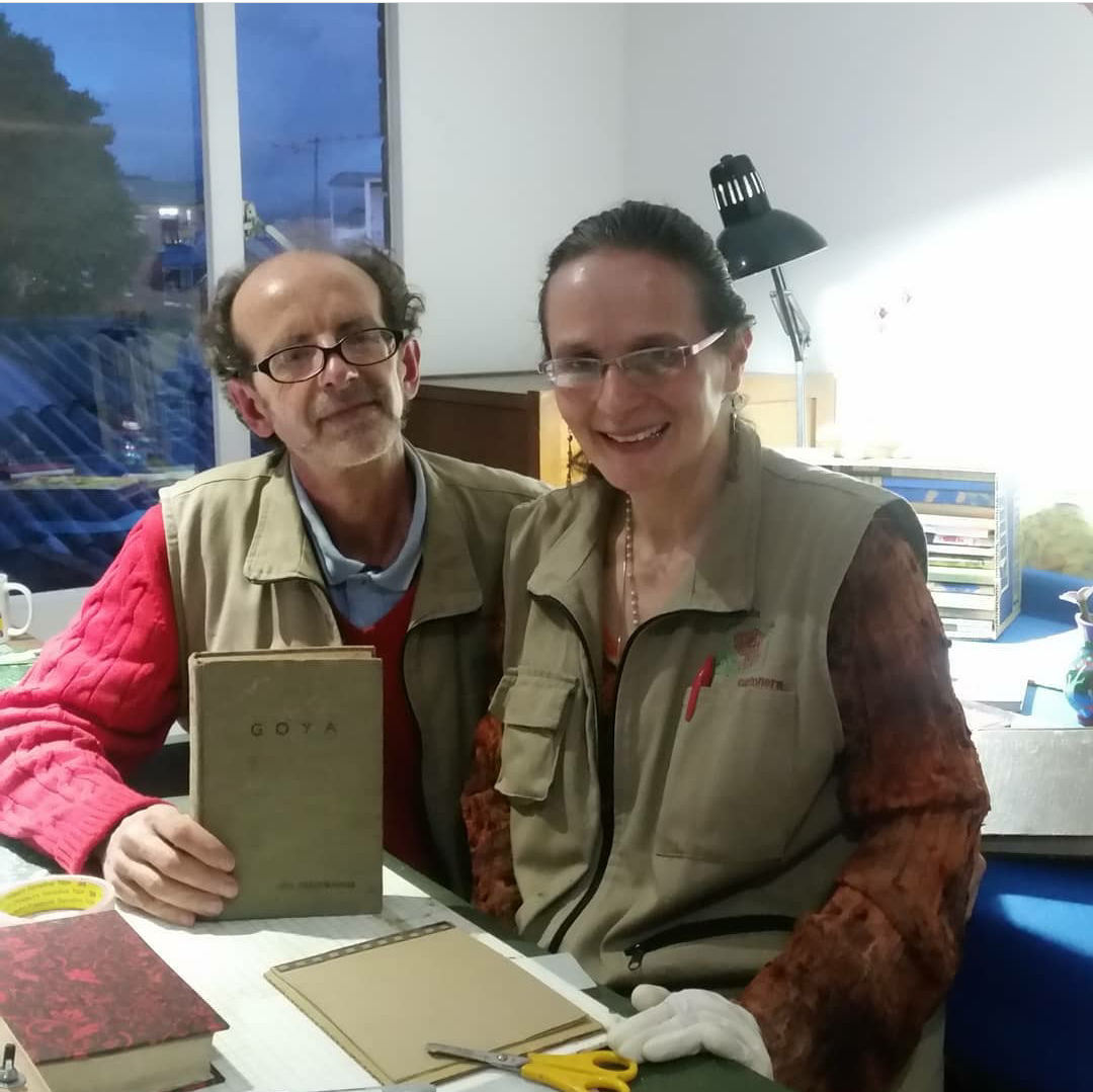 Carlos Baena Echeverry y Nora Esperanza Bohórquez fundaron Amapola Cartonera