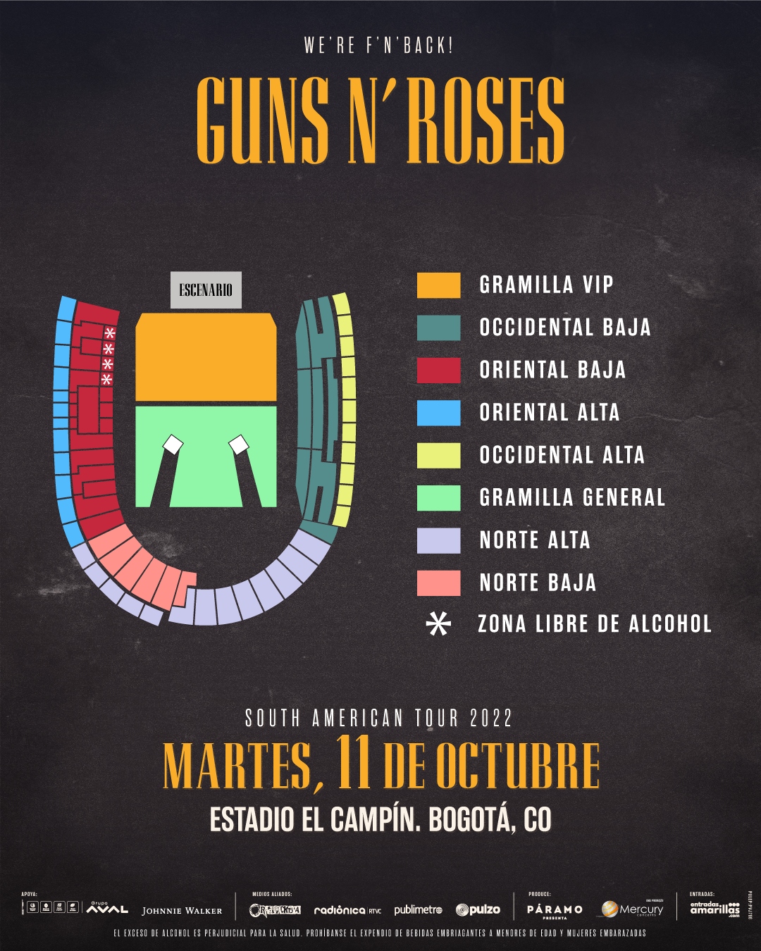 Guns n roses en bogota