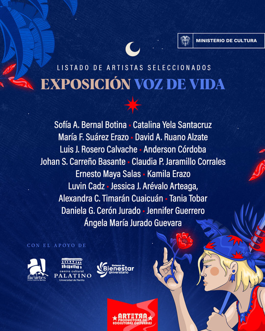 Artistas seleccionados Voz de Vida 2023
