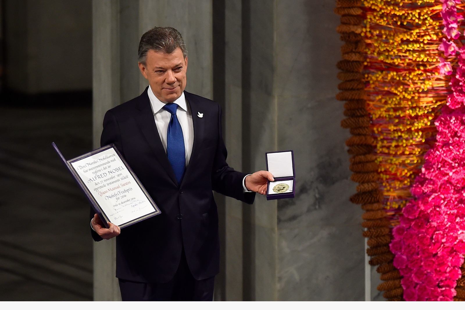 Juan Manuel Santos, Nobel de Paz