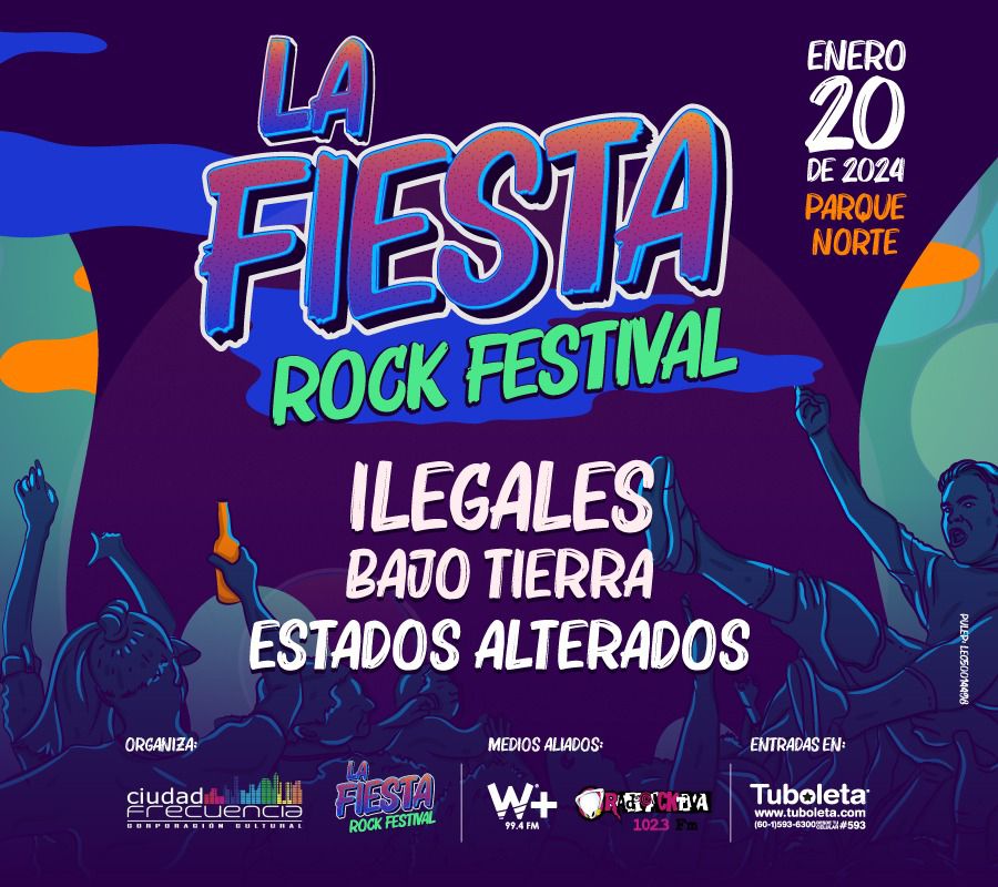 Cartel de la primera edición de La Fiesta Rock Festival