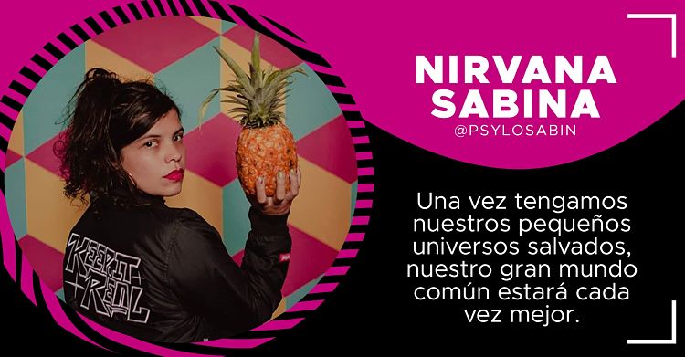Nirvana Sabina Grafitera de la ciudad de Pasto