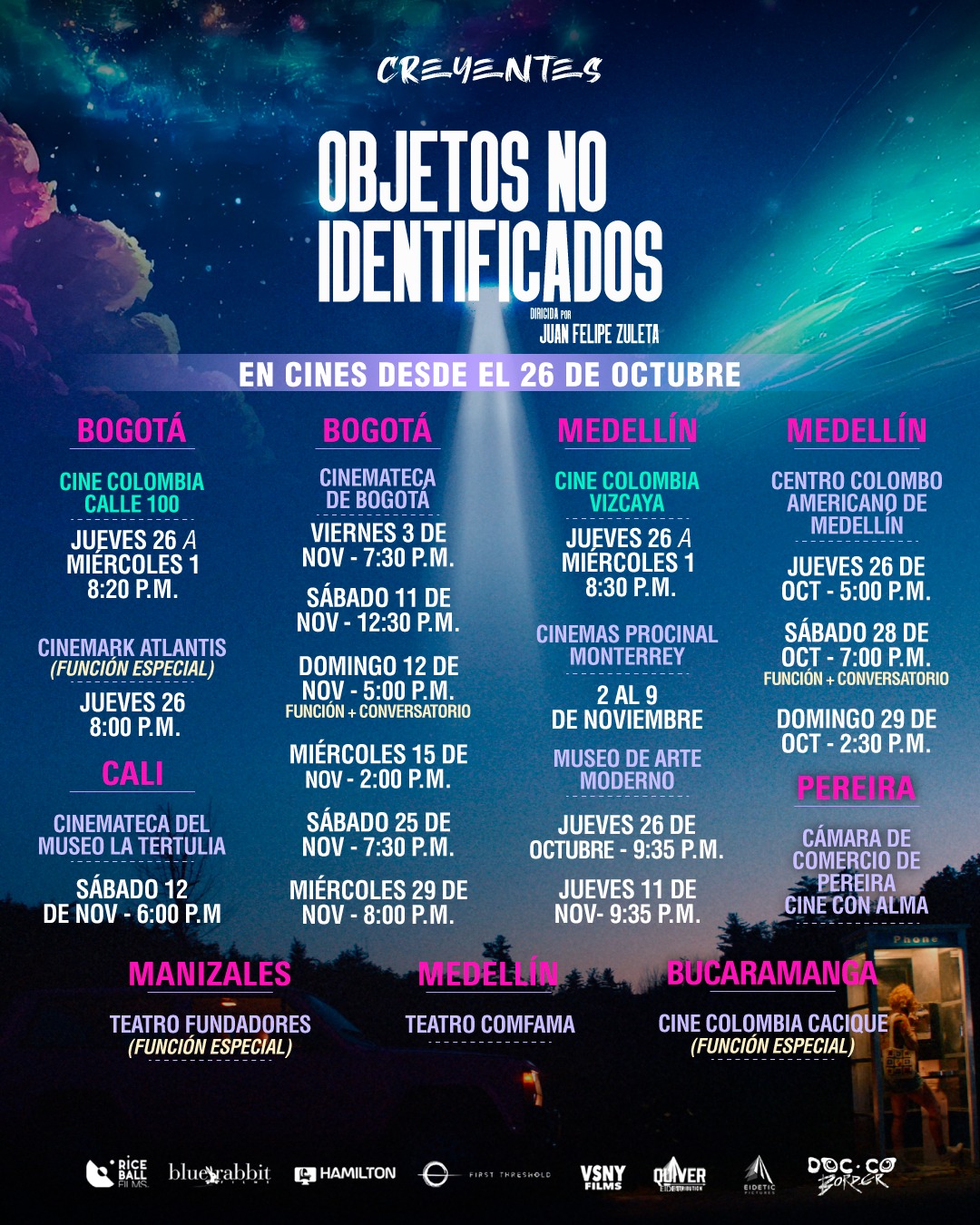 Objetos no identificados