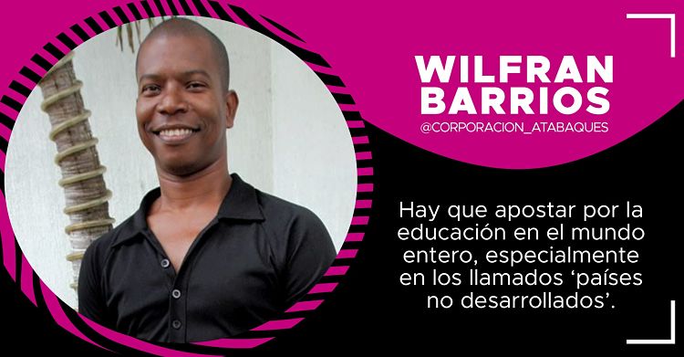 Wilfran Barrios Director de la Corporacion Atabaques y maestro en danza afro colombiana