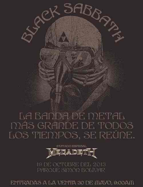 Ozzy Osbourne en Colombia junto a Black Sabbath 2013