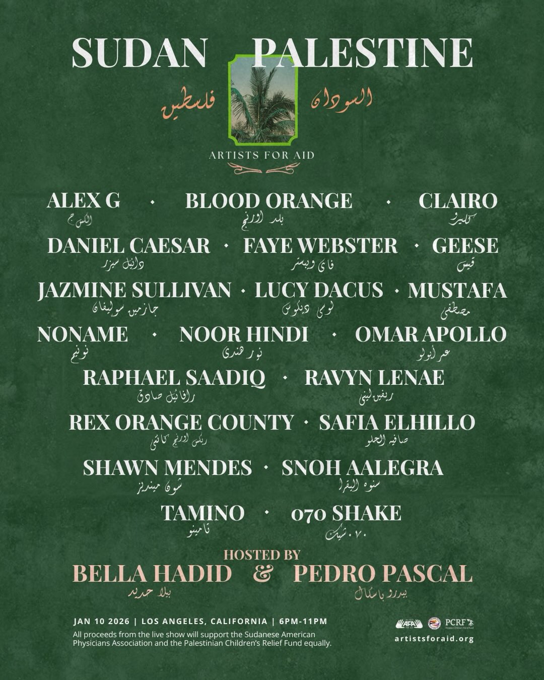 artists for aid 2026