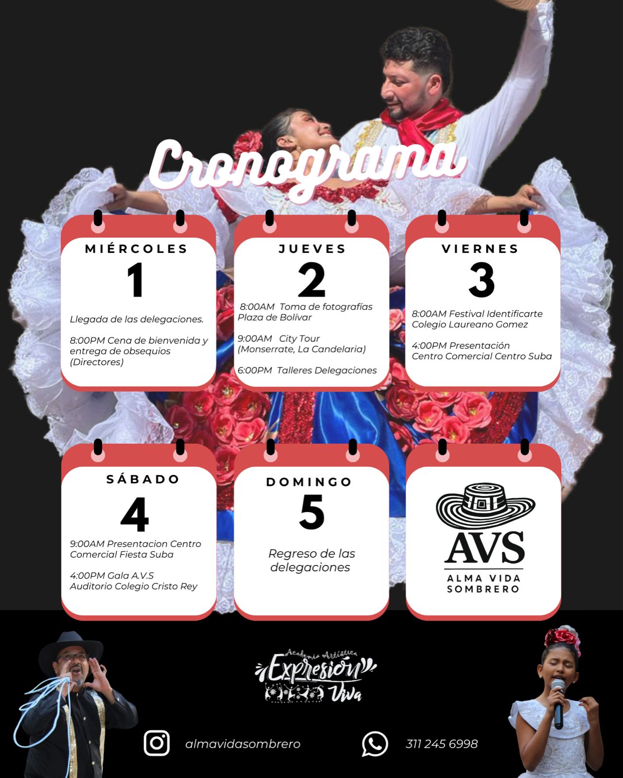 cronograma festival de danza