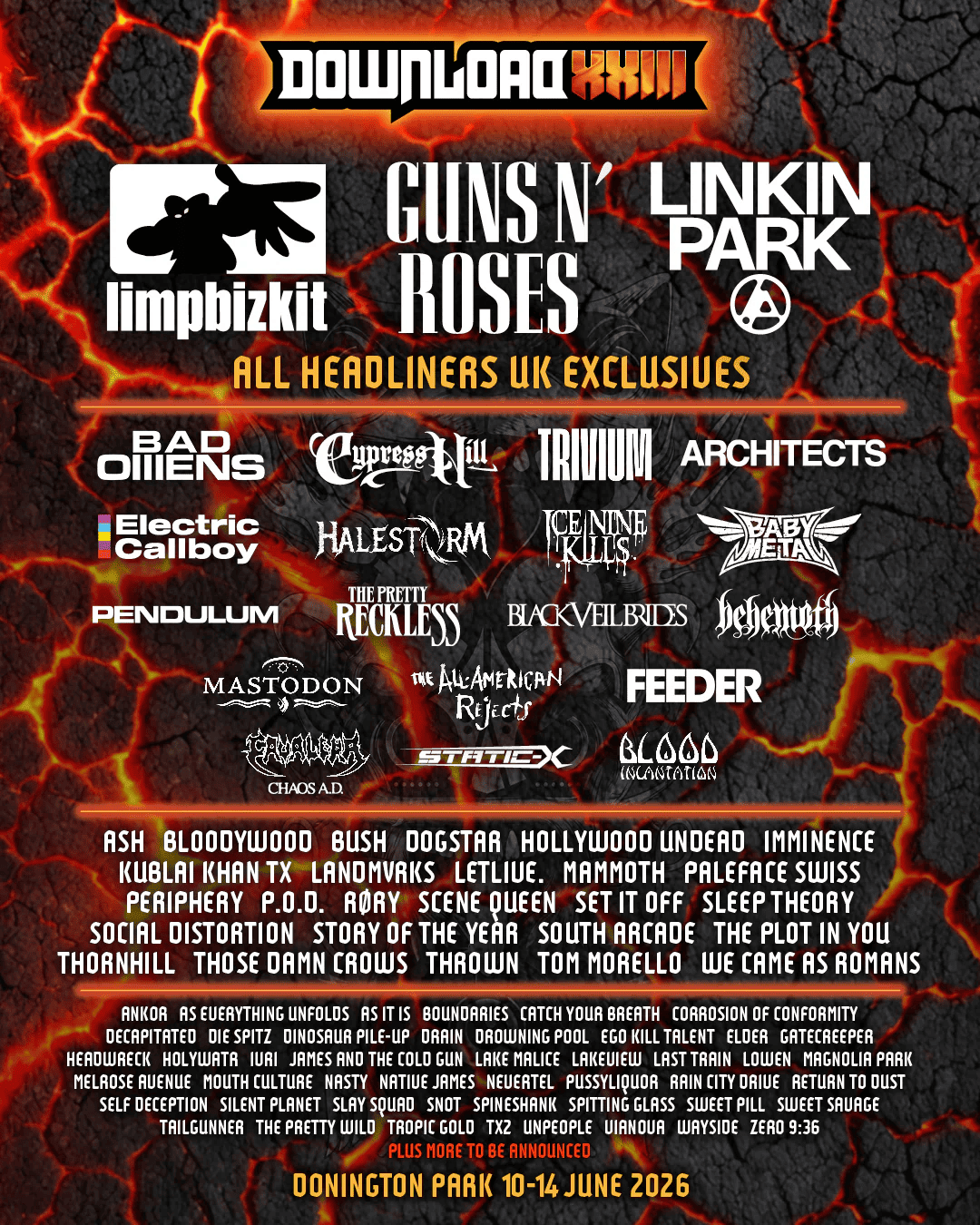 Cartel completo Download Festival 2026