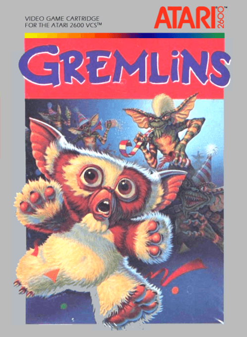 Videojuego Gremlins de 1984 para Atari 2600.