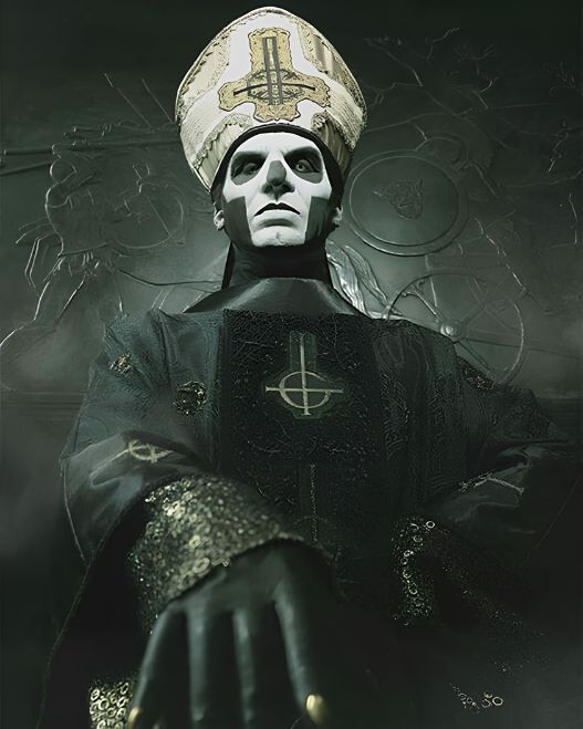 Papa Emeritus III, tercer líder de Ghost y figura representativa de la era de Meliora.