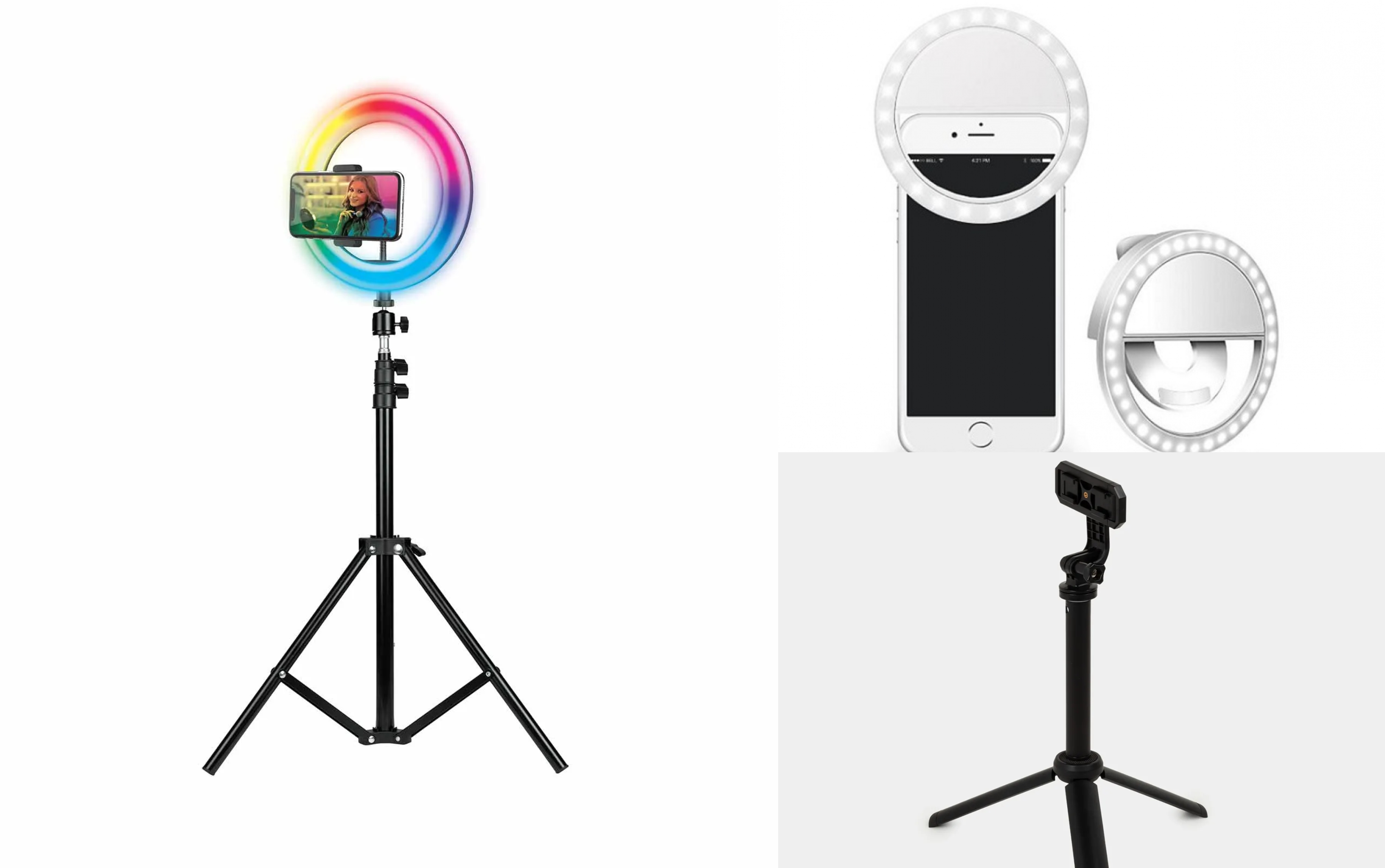 tripode aro de luz | regalos tecnologicos