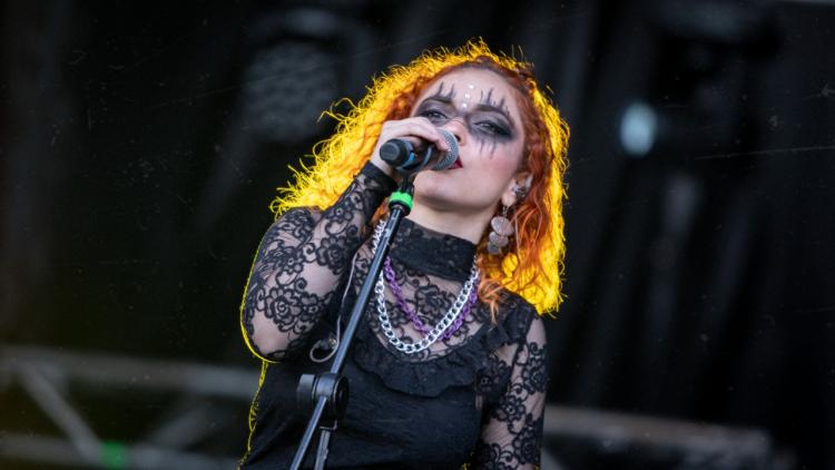 Festival Estéreo Picnic 2022 cantante cantanto en tarima