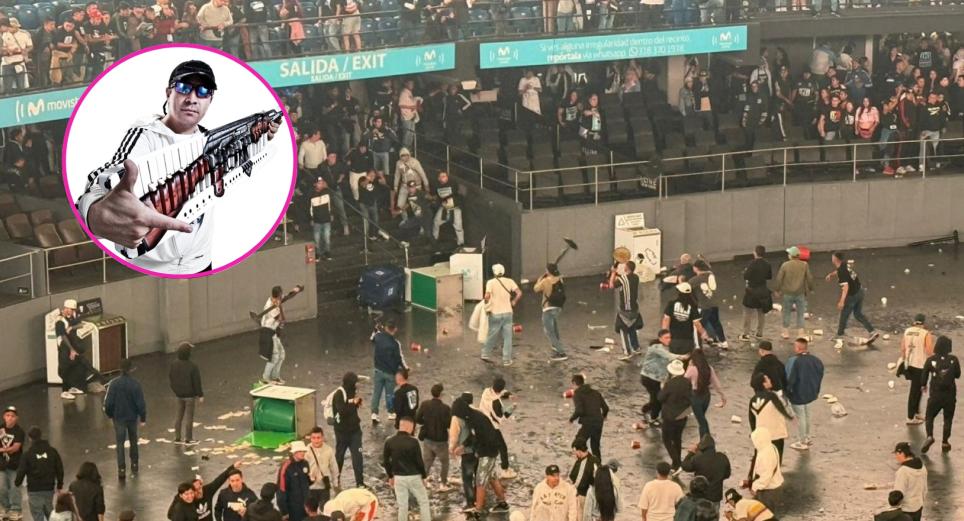 Concierto de Damas Gratis terminó en batalla campal y disturbios en Bogotá