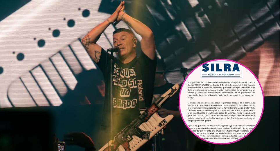 Concierto de Damas Gratis en Bogotá no será reprogramado tras incidentes