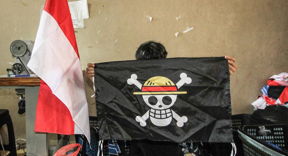 La bandera de ‘One Piece’ se convirtió en símbolo de resistencia en Indonesia