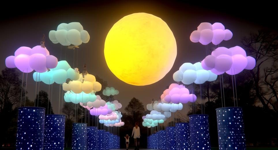 Festival Brilla ‘Sueños’ 2025, un recorrido con luces de Navidad, arte y pista de hielo