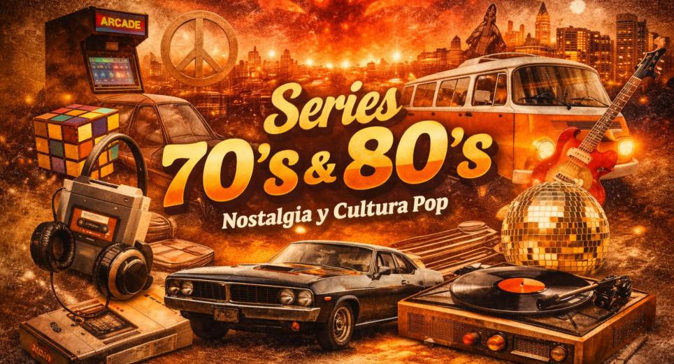 Series ambientadas en los años 70 y 80 que mezclan nostalgia, música y cultura pop