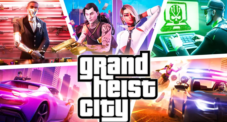 ‘Fortnite’ tendrá su propia versión de Grand Theft Auto (GTA): ‘Grand Heist City’ 