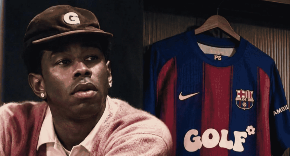 Así llegó Tyler The Creator con GOLF WANG a la camiseta del Barça