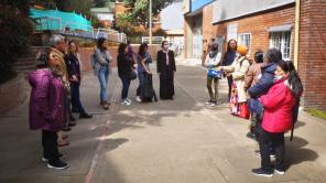 Manzana del Cuidado del Centro. Recorrido por la ciudad. Foto: Fundación AVP