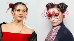 Björk y Rosalía presentan "help fight fish farming in iceland".