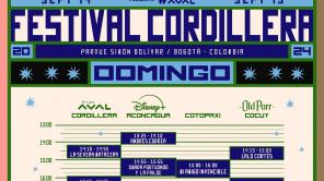 Horario Festival Cordillera 2024 sábado 14 de septiembre. Créditos: FB Festival Cordillera