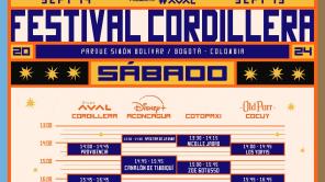 Programación Festival Cordillera 2024 sábado 14 de septiembre. Créditos: FB Festival Cordillera