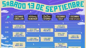 Festival Cordillera sábado 13 de septiembre: programación y horarios 