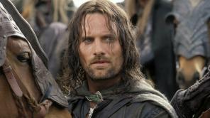 Viggo Mortensen como Aragorn en la trilogía El Señor de los Anillos. 