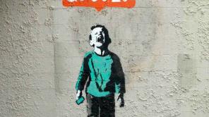 Mural de Banksy ubicado en Stanley Park en Vancouver, Canadá