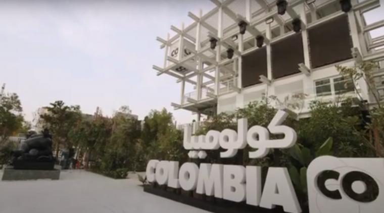 Este es el pabellón de nuestro país en esta feria de reactivación económica.