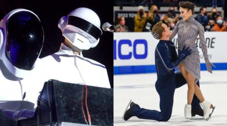 Madison Chock y Evan Bates bailaron a ritmo de la banda parisina.
