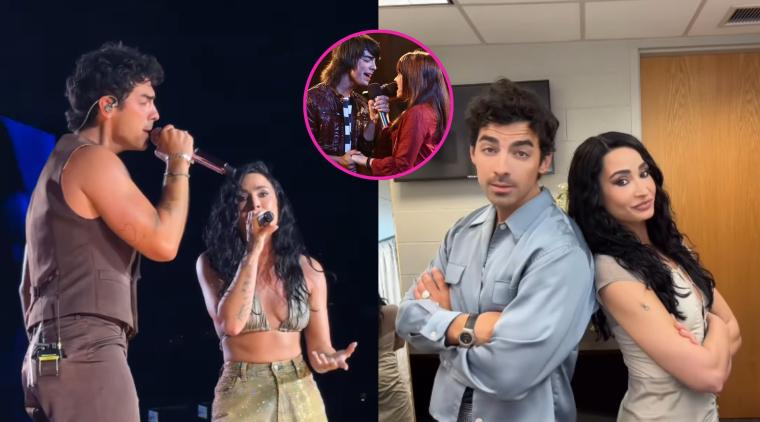 Demi Lovato y Joe Jonas se reencontraron para cantar temas de ‘Camp Rock’ | Fotos tomadas de redes