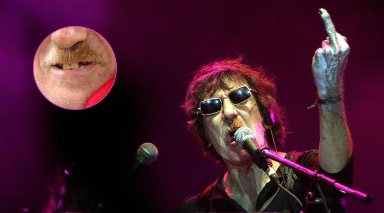 Por qué Charly García tiene el bigote de dos colores: anécdota | Fotos AFP