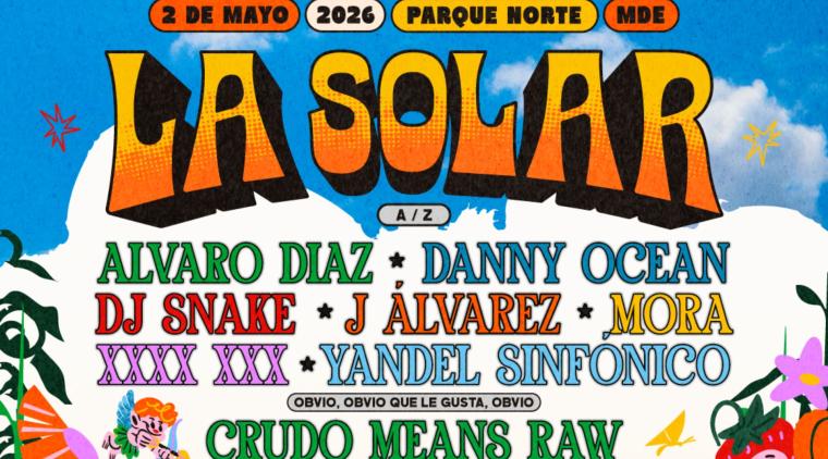 Cartel de La Solar Medellín 2026