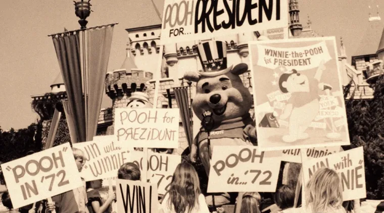 ¡Winnie Pooh para presidente! Así fue su campaña política en 1972 