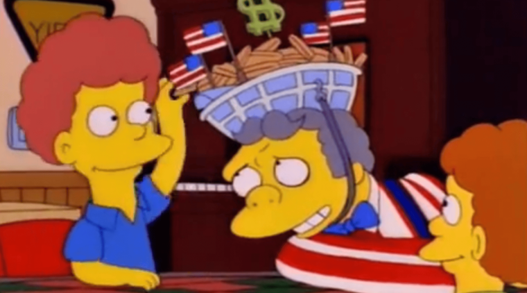 Patatas millonarias de cumpleaños | Los Simpson