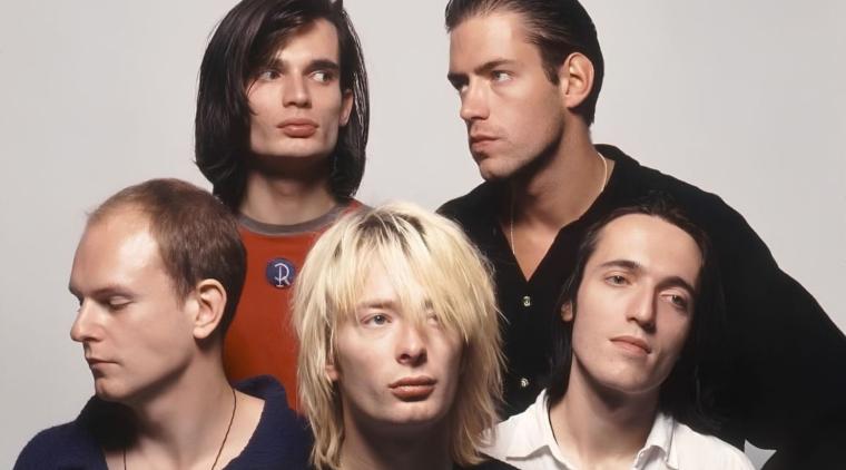 Radiohead durante la época de “Creep”, su canción incluida en Pablo Honey