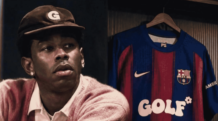 Tyler the Creator con la camiseta del Barça por GOLF