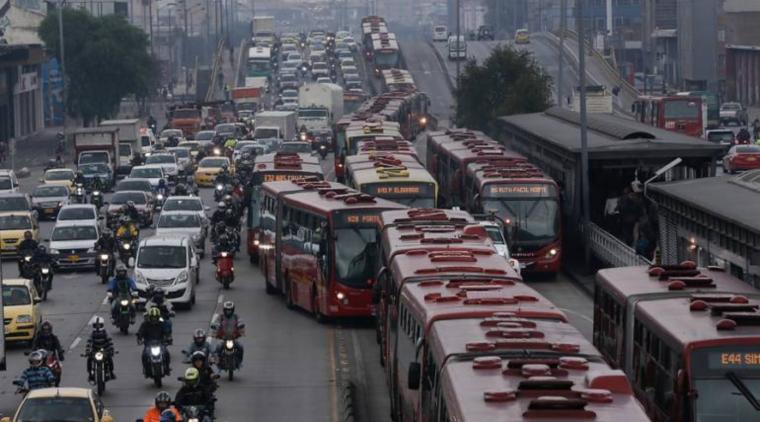 Bogotá la ciudad más trancada durante la pandemia